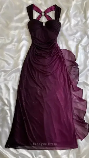 A-line Sweetheart Chiffon formal dresses Bridesmaid Dresses evening gown Prom Dress
