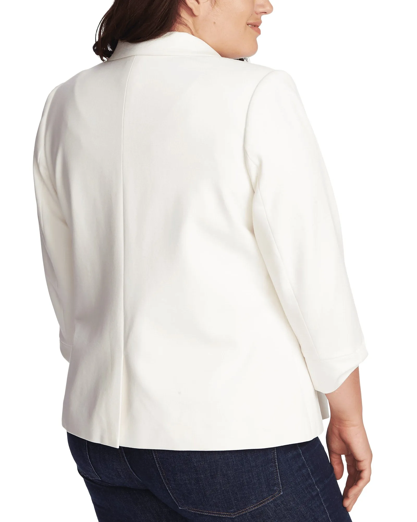 Alaina Three-Quarter-Sleeve Blazer | SOFT ECRU