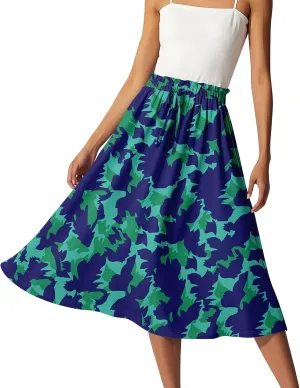 Aline Skirts for Women High Waist Flowy Maxi Skirt Long A-Line Skirt Boho Style