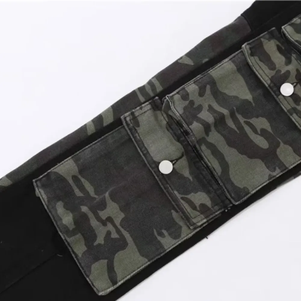 American Camouflage Panel Jeans