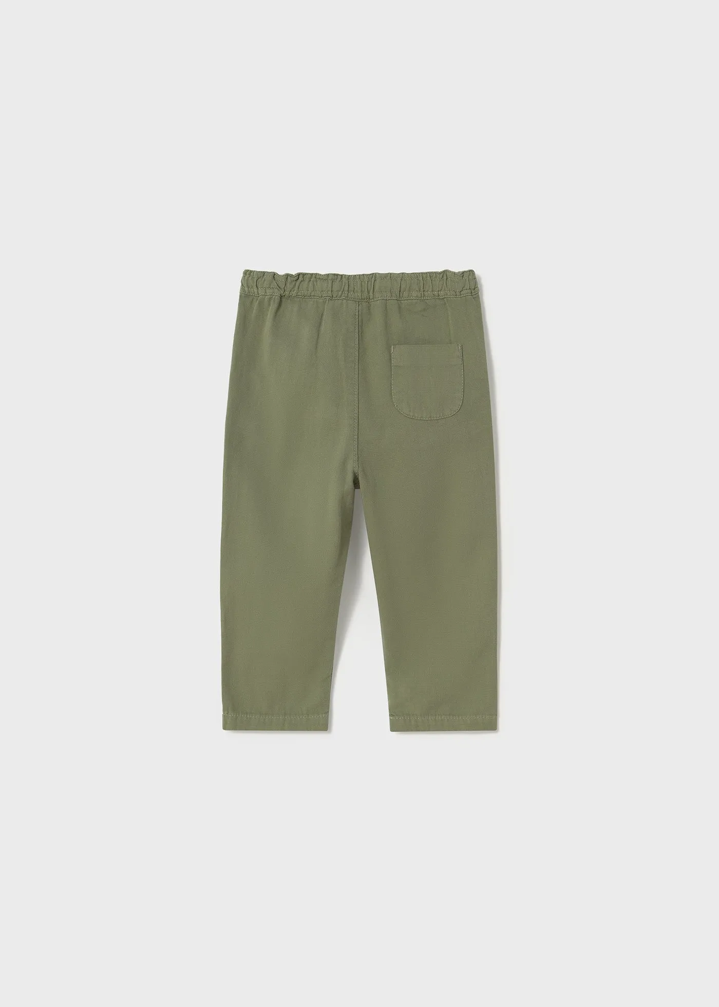 Baby Loose-Fit Linen Pants - Sage by Mayoral