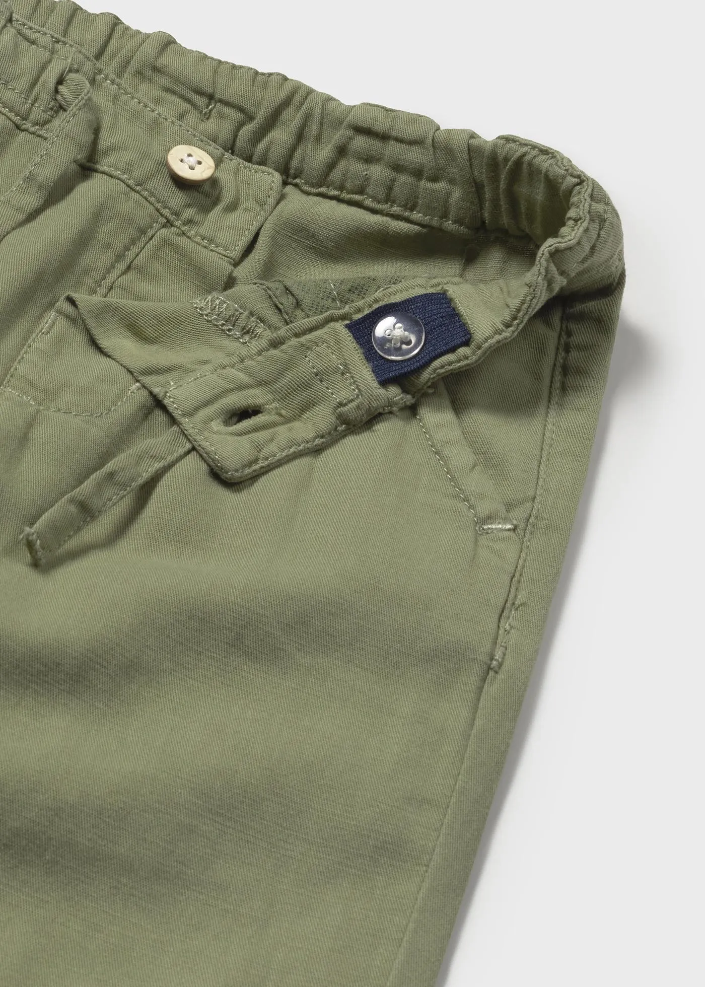 Baby Loose-Fit Linen Pants - Sage by Mayoral