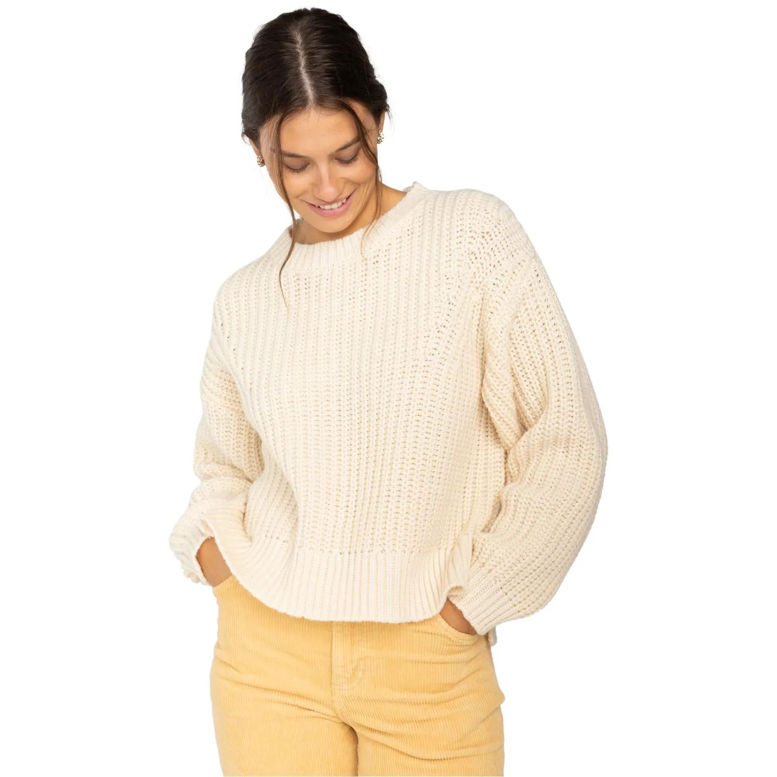 Billabong Womens Good Fortune Relaxed Fit Knit Jumper