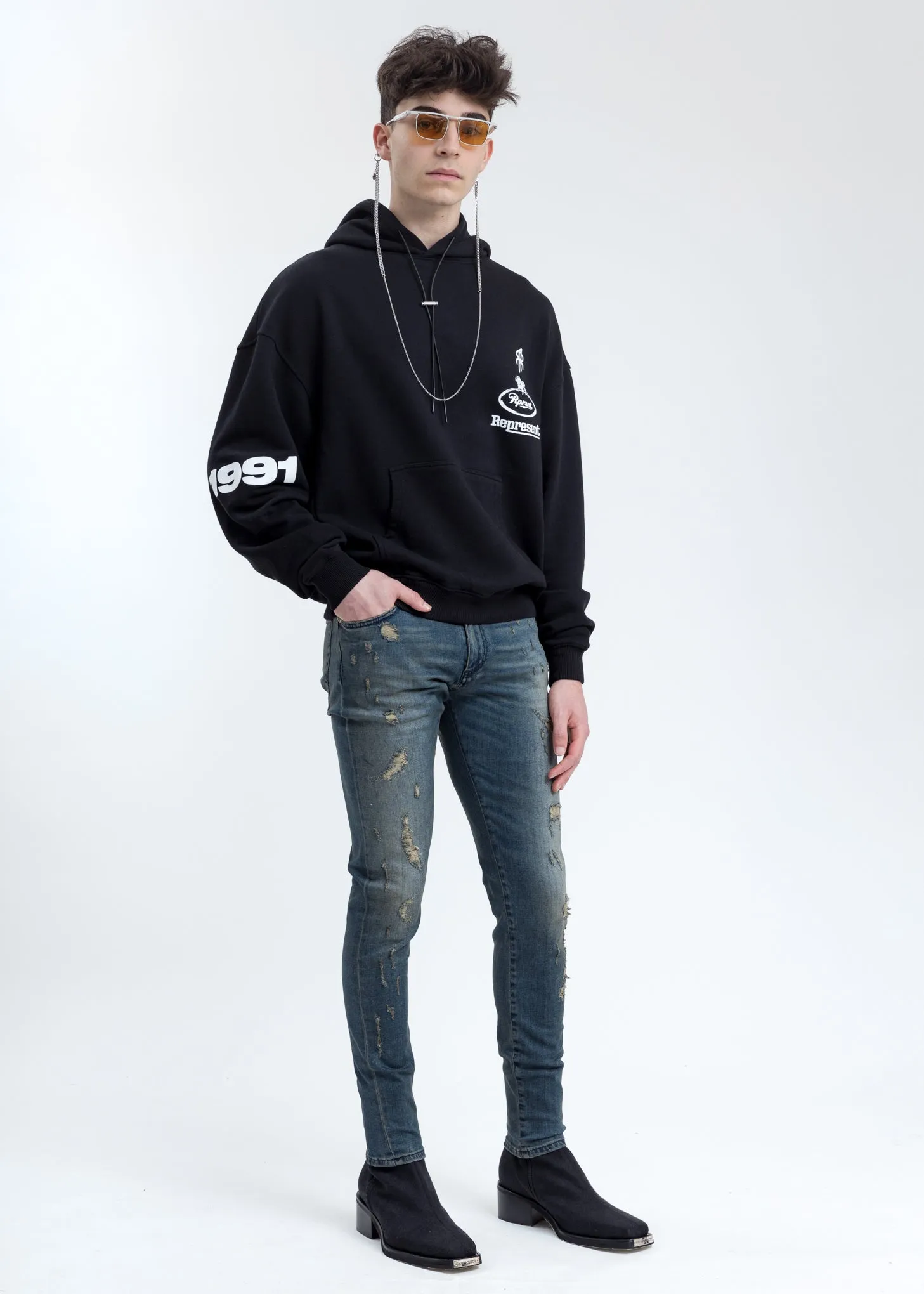 Black Fleece Racing Hoodie