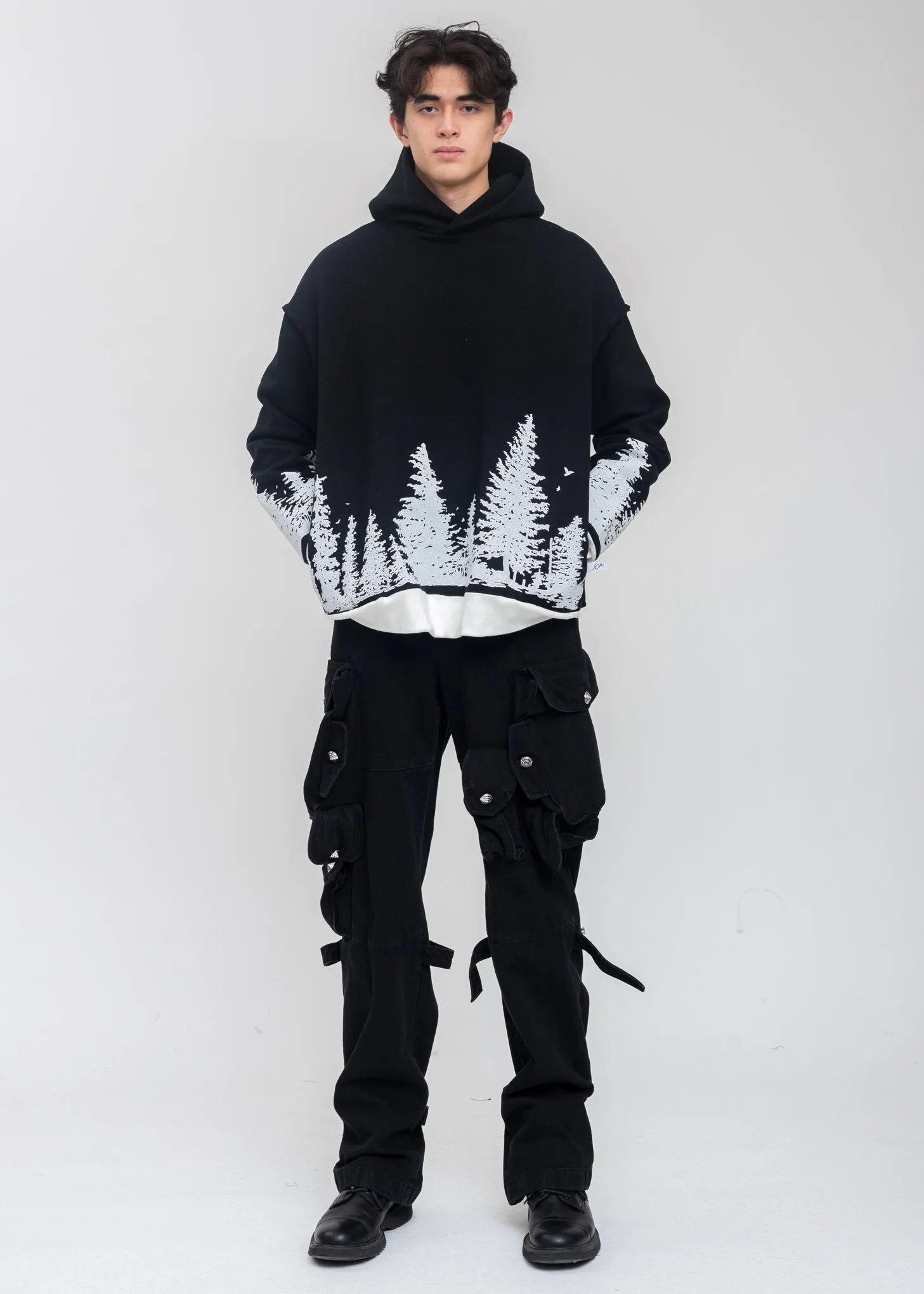 Black Forest At Night Hoodie
