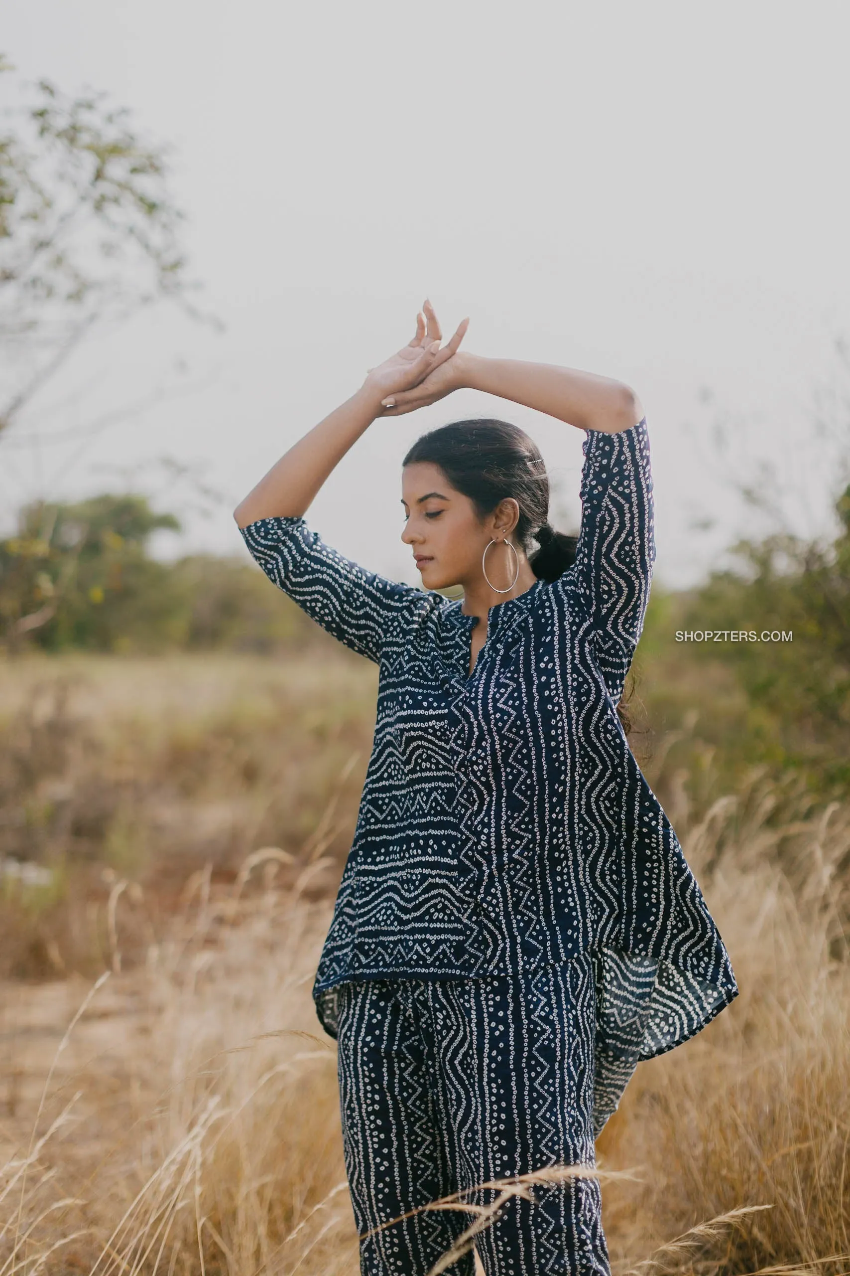 Blue Sapphire Cotton Co-ord Set