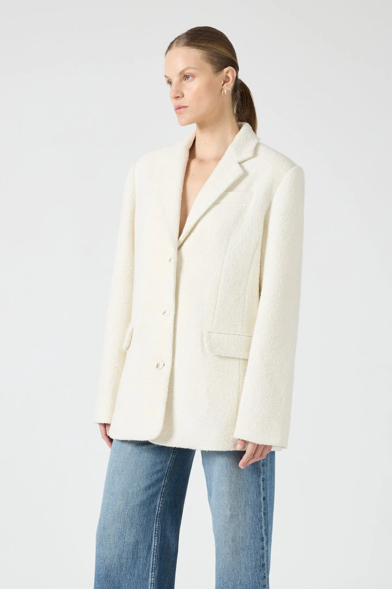 BOUCLE BLAZER | CREAM