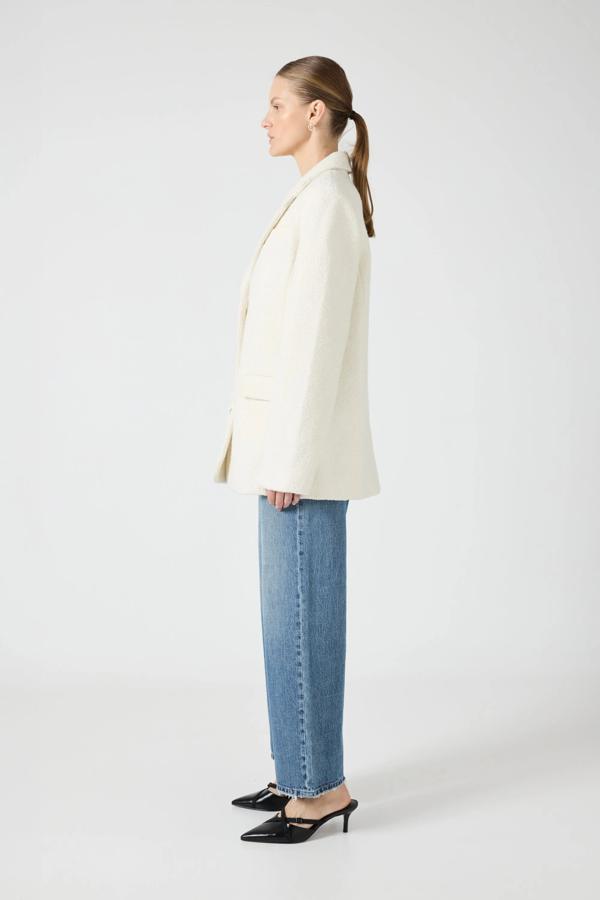 BOUCLE BLAZER | CREAM
