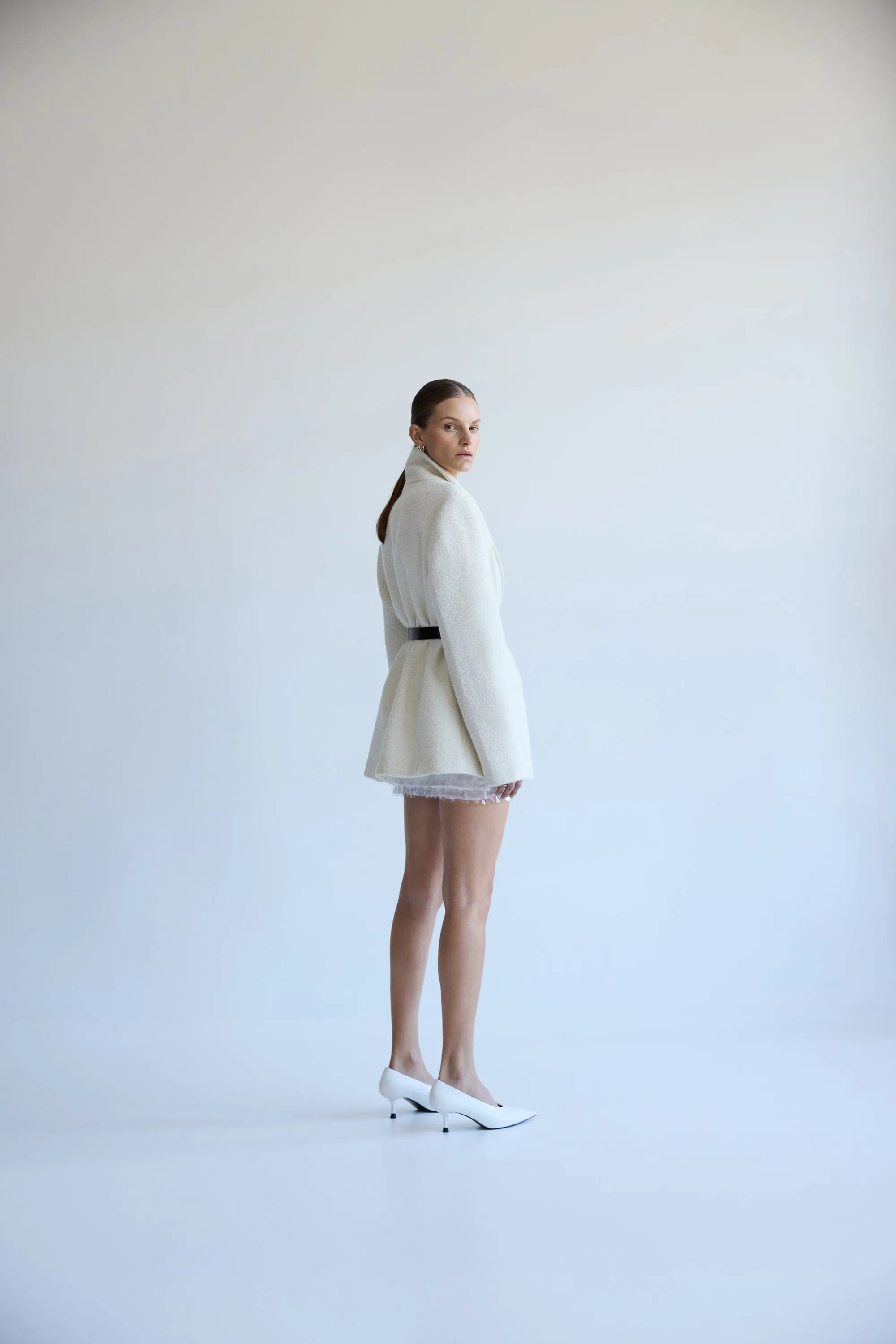 BOUCLE BLAZER | CREAM