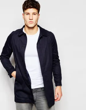 Brave Soul Classic Trench Jacket