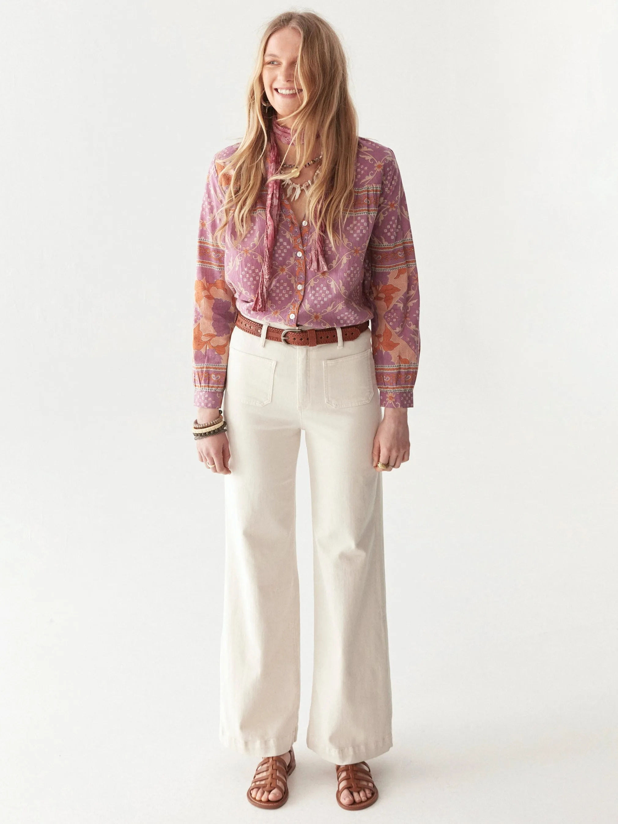 Bruna Blouse - Purple Rain