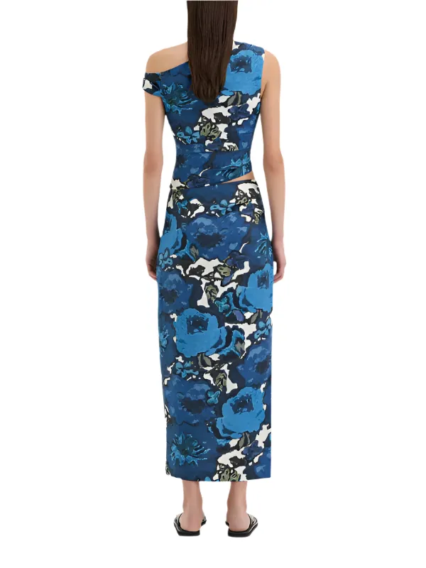Camellia Midi Skirt in Floral Print