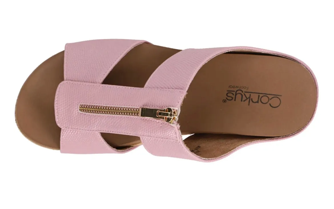 Corkys blush slip on wedge