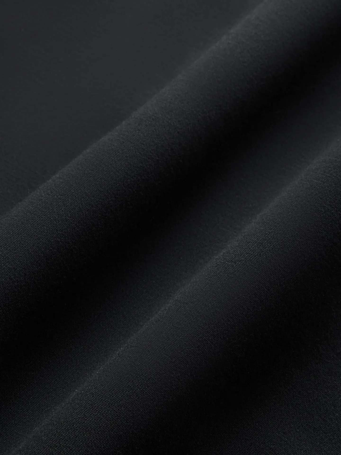 Cowl Neck Knit Sweatshirt in Interlock - Black