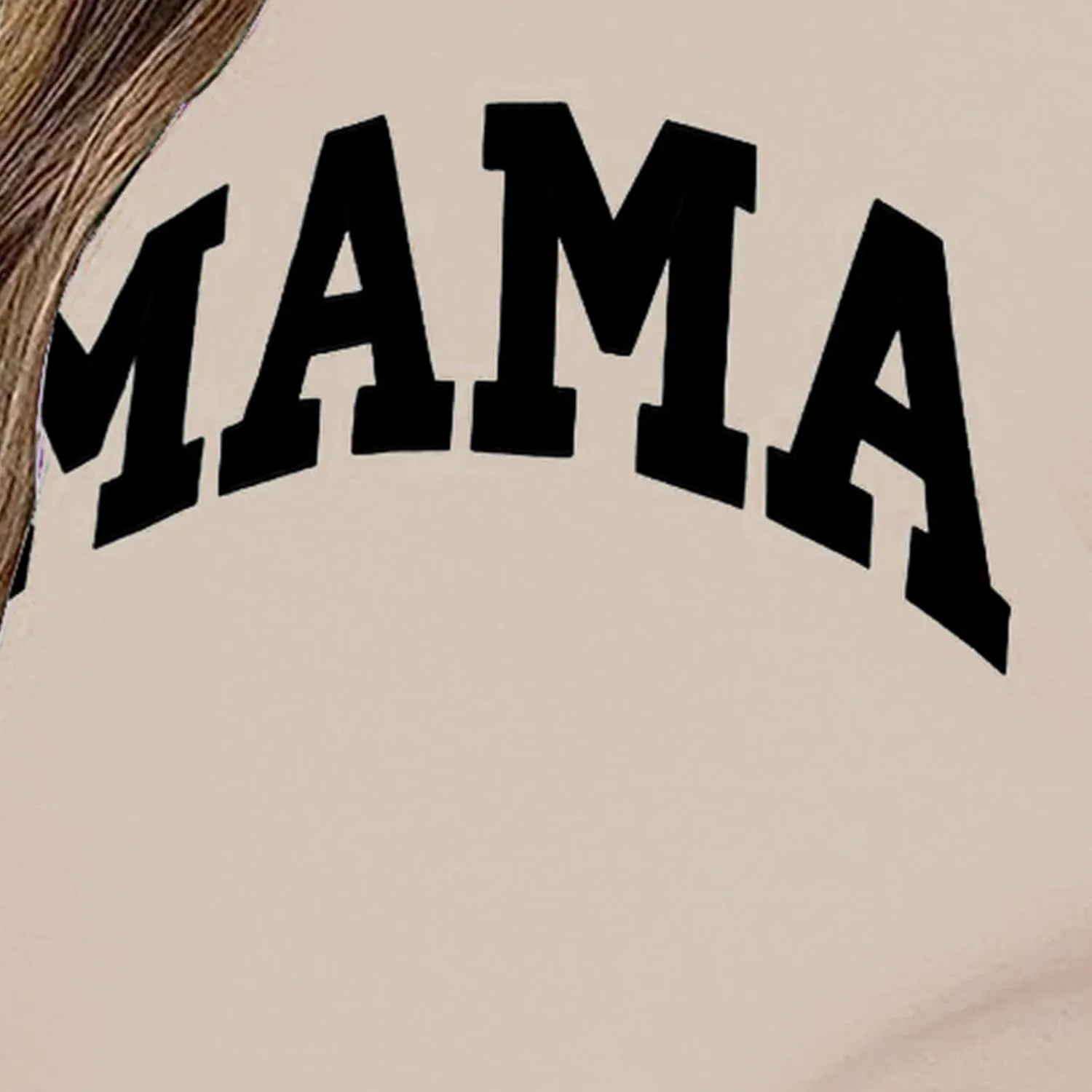 Crewneck Sweatshirt for Women Long Sleeve Mama Sweatshirts Casual Oversized Pullover Sweaters Lightweight Blouse Tops