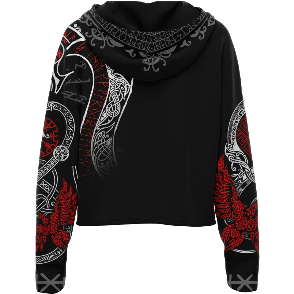 Einvald Drop Shoulder Crop Hoodie