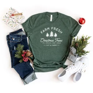 Farm Fresh Christmas | Short Sleeve Crew Neck