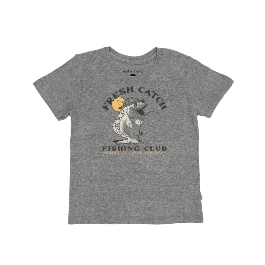 Fresh Catch Vintage Tee - Heather Gray by Feather 4 Arrow - FINAL SALE