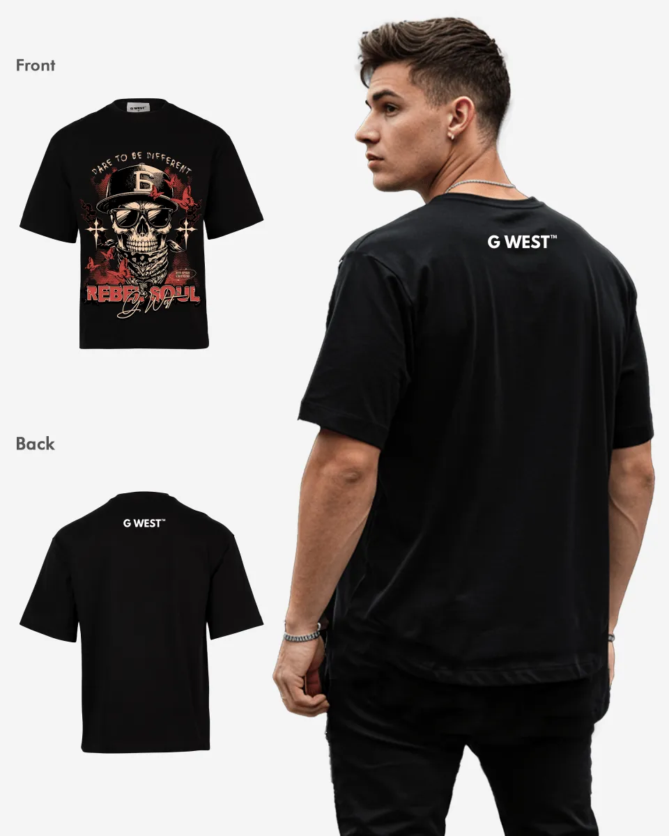 G-WEST REBEL SOUL OVERSIZED TEE GWROJMT152