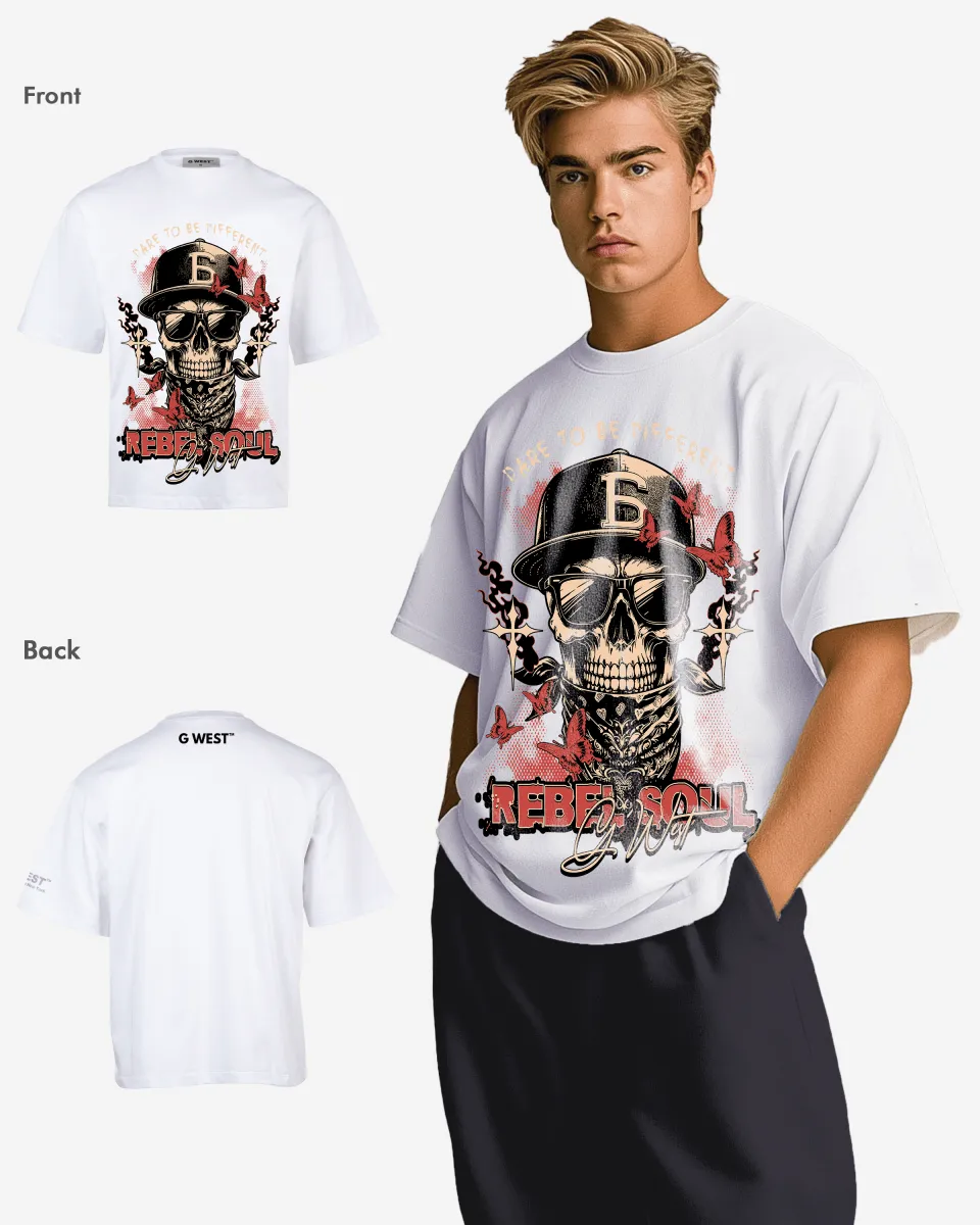 G-WEST REBEL SOUL OVERSIZED TEE GWROJMT152