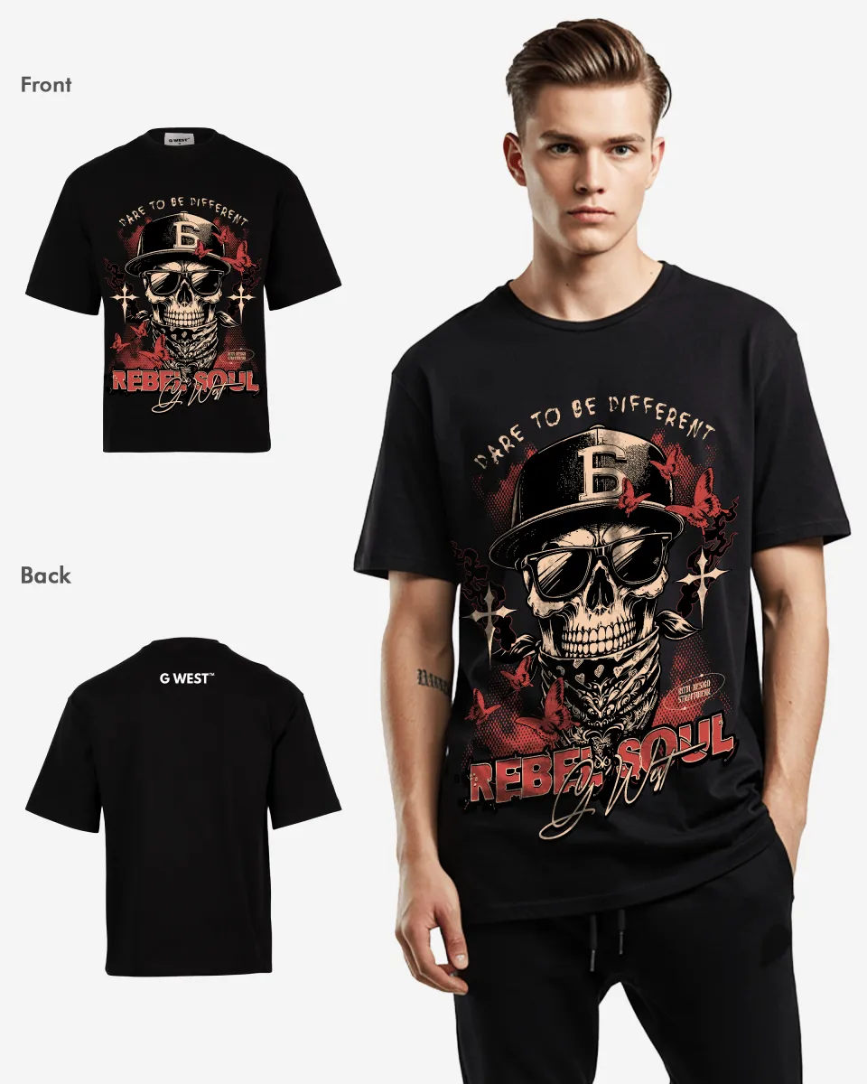 G-WEST REBEL SOUL OVERSIZED TEE GWROJMT152