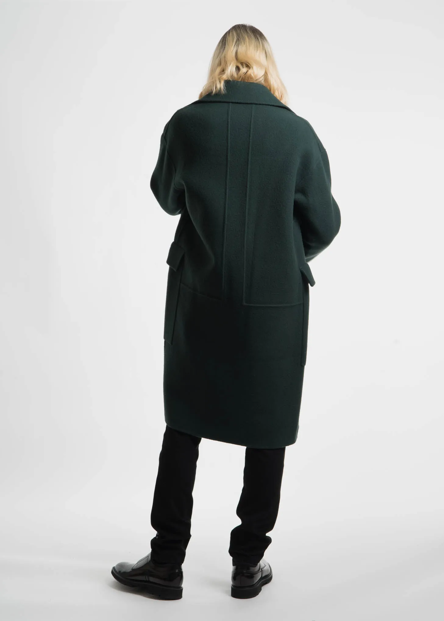 Green Monument Wool Coat