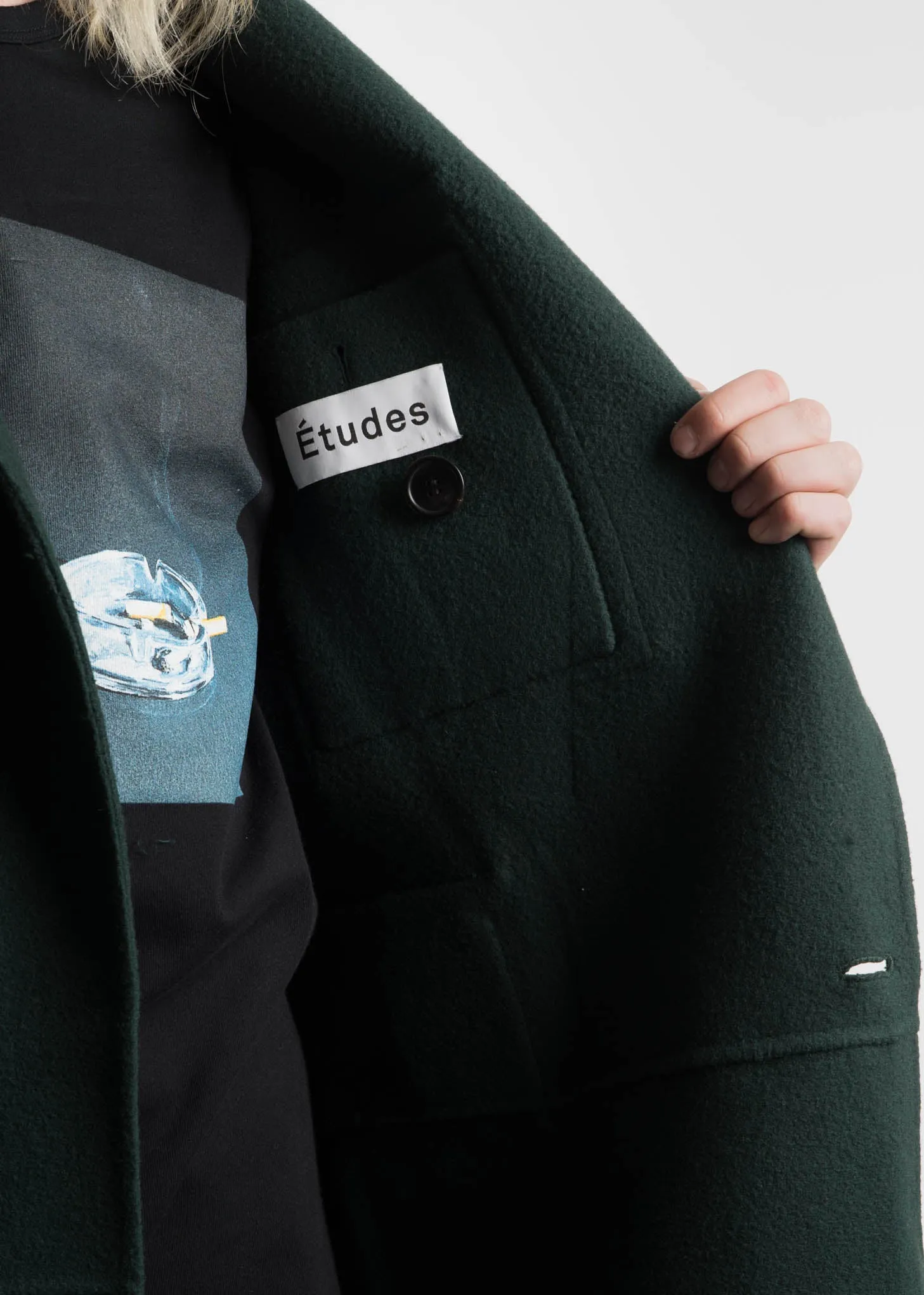 Green Monument Wool Coat