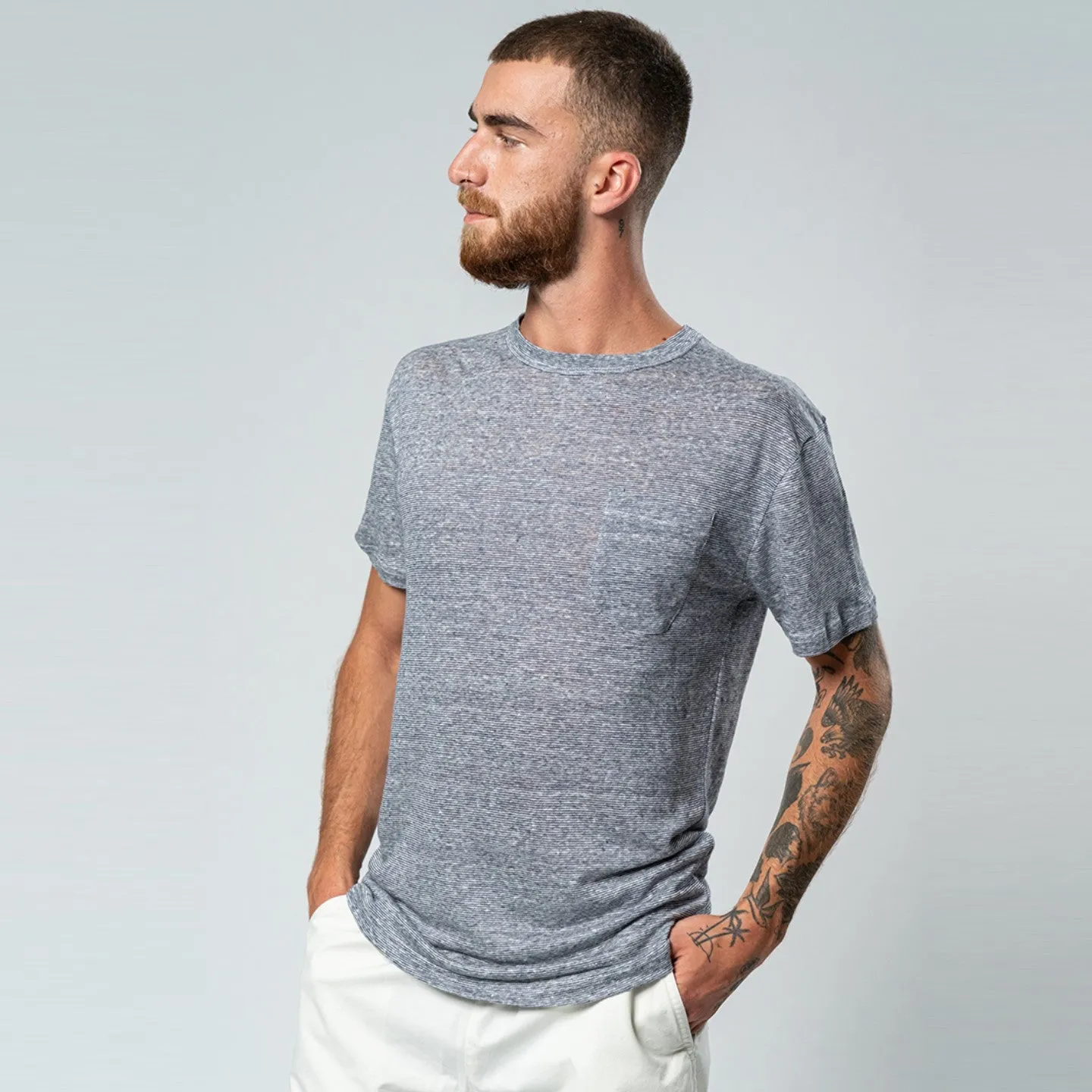 Guerreiro Striped T-shirt (Blue Mesc Stripes)