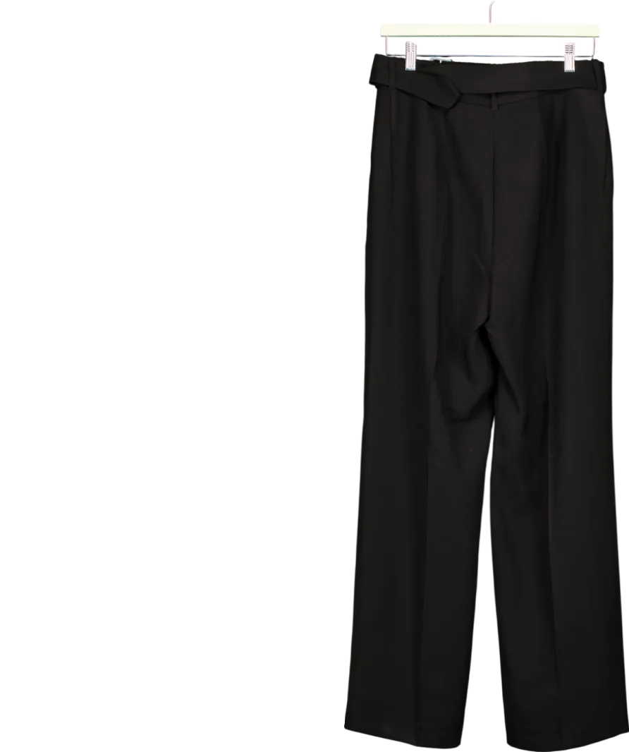 Hobbs Black Drew Wide Trousers UK 12