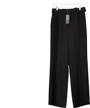 Hobbs Black Drew Wide Trousers UK 12
