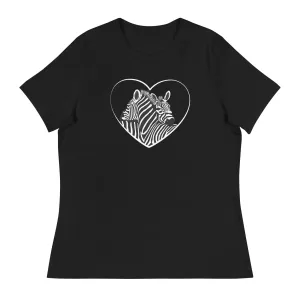 Hugging Zebras Women's Relaxed T-Shirt