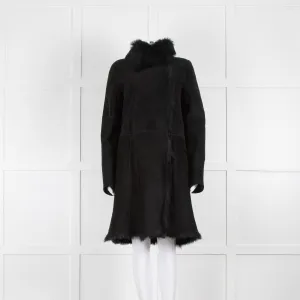 Joseph Black Classic  Shearling Coat