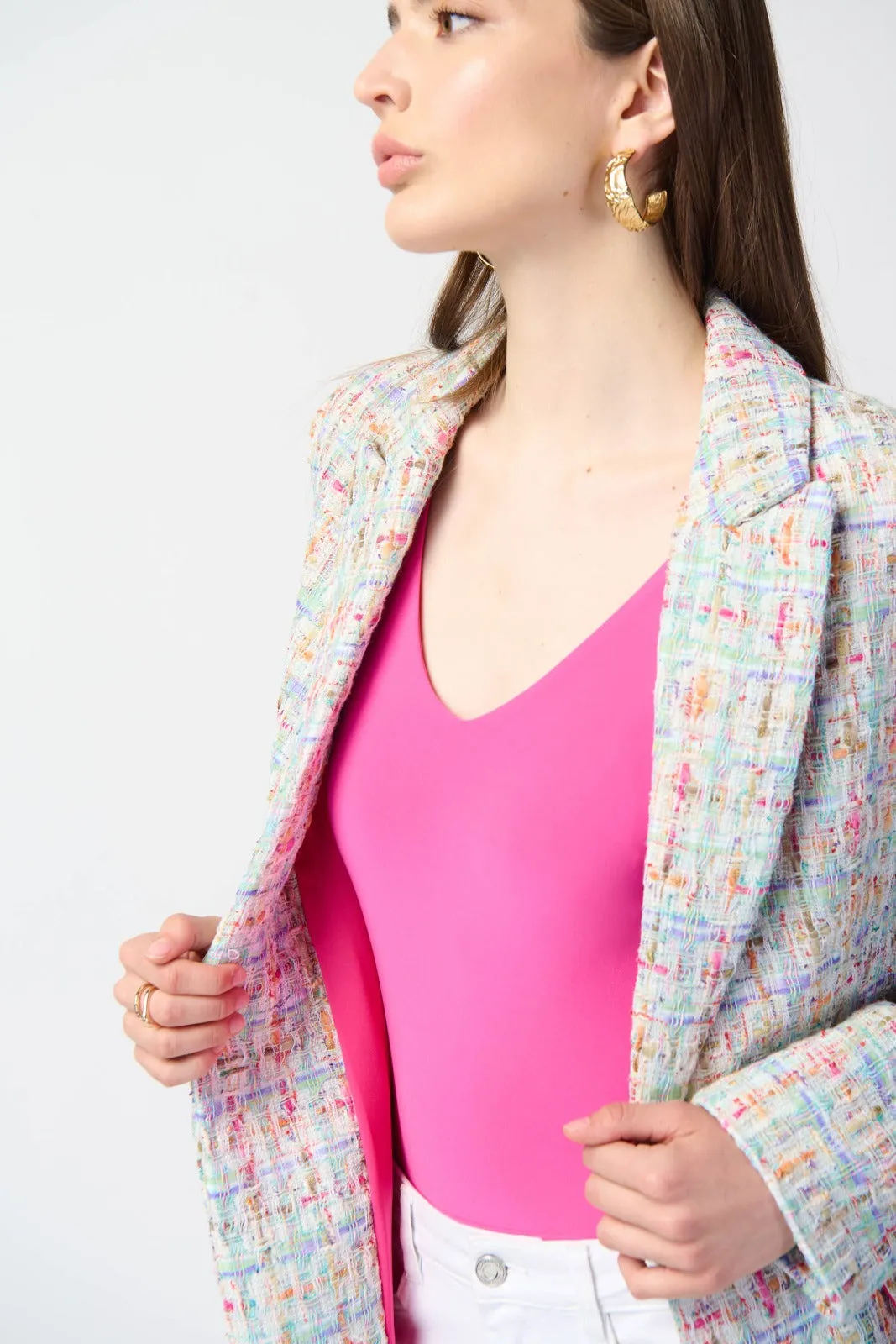 Joseph Ribkoff Multicolor Fitted Blazer Style 241927