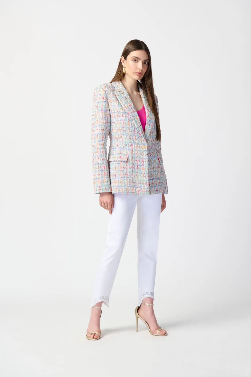 Joseph Ribkoff Multicolor Fitted Blazer Style 241927