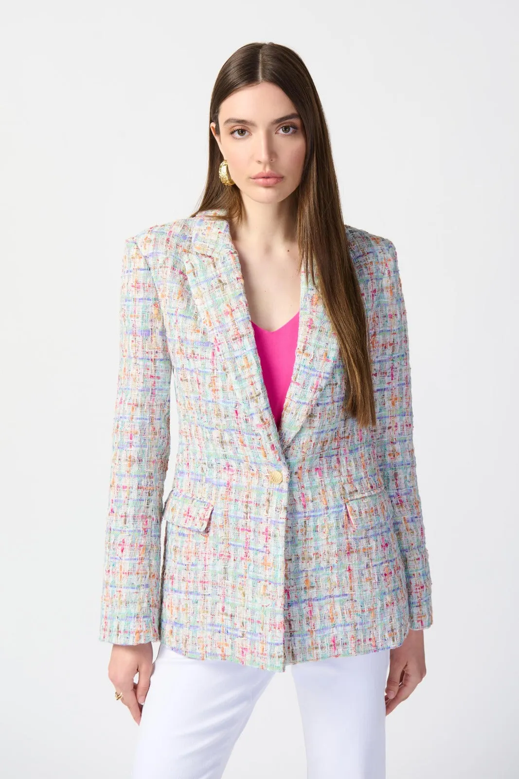 Joseph Ribkoff Multicolor Fitted Blazer Style 241927