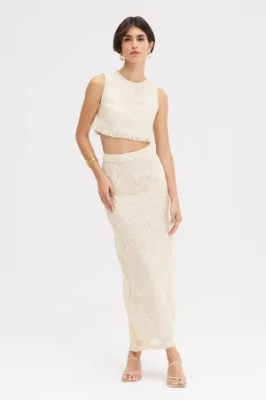JOY LACE MIDI SKIRT