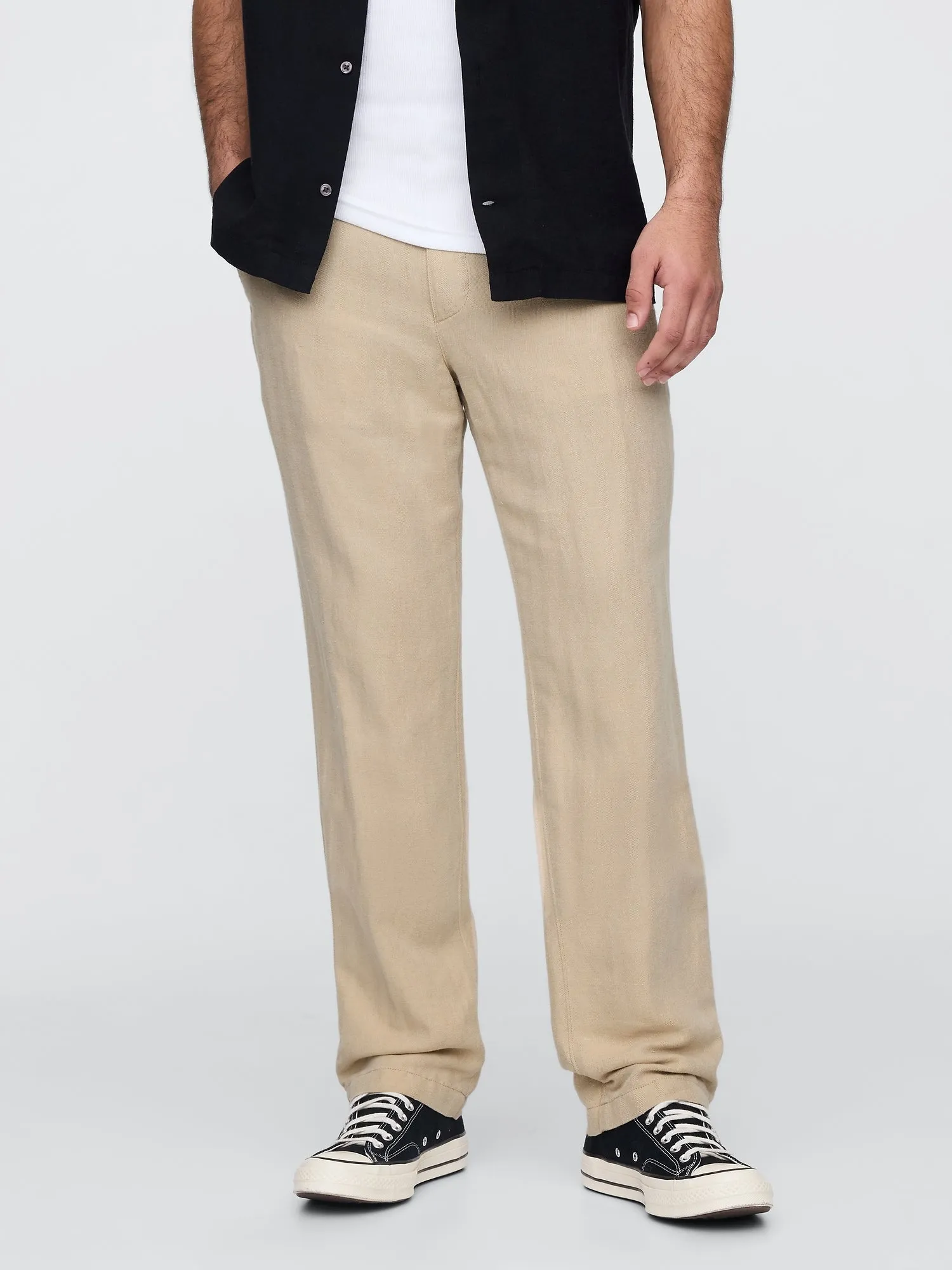Linen-Cotton Khakis
