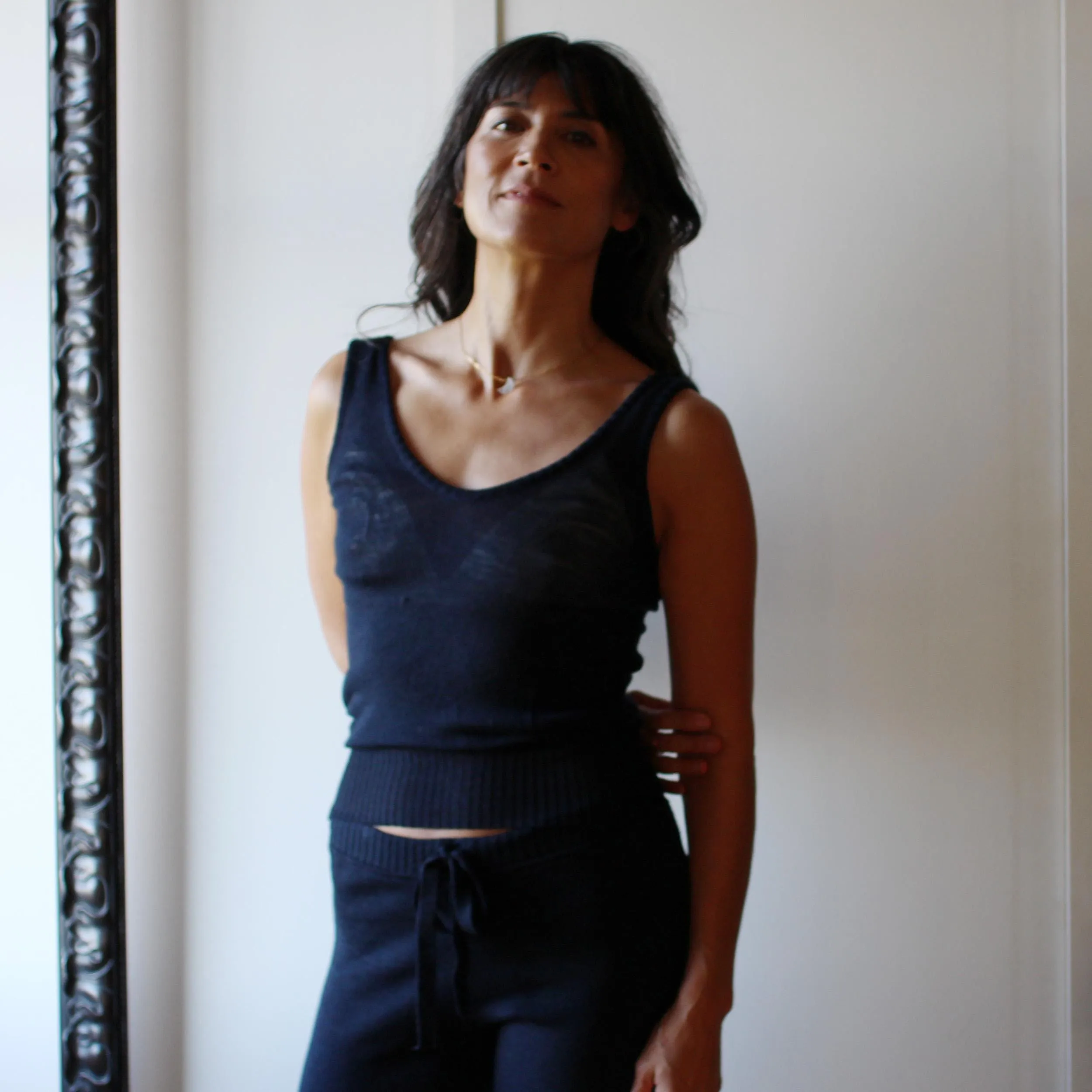 Merino Wool Sweater Tank Top