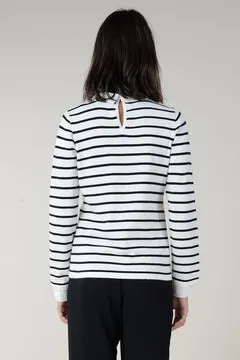 Molly Bracken Nautical Collar Top