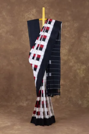 Multi Colour Ikat Cotton Saree