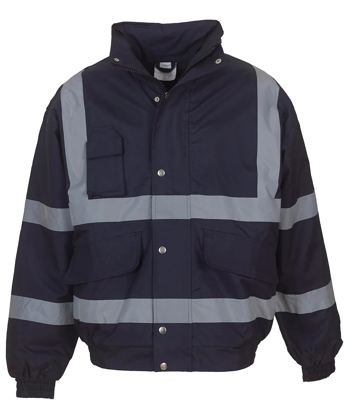 Navy - Hi-vis classic bomber jacket (HVP211)