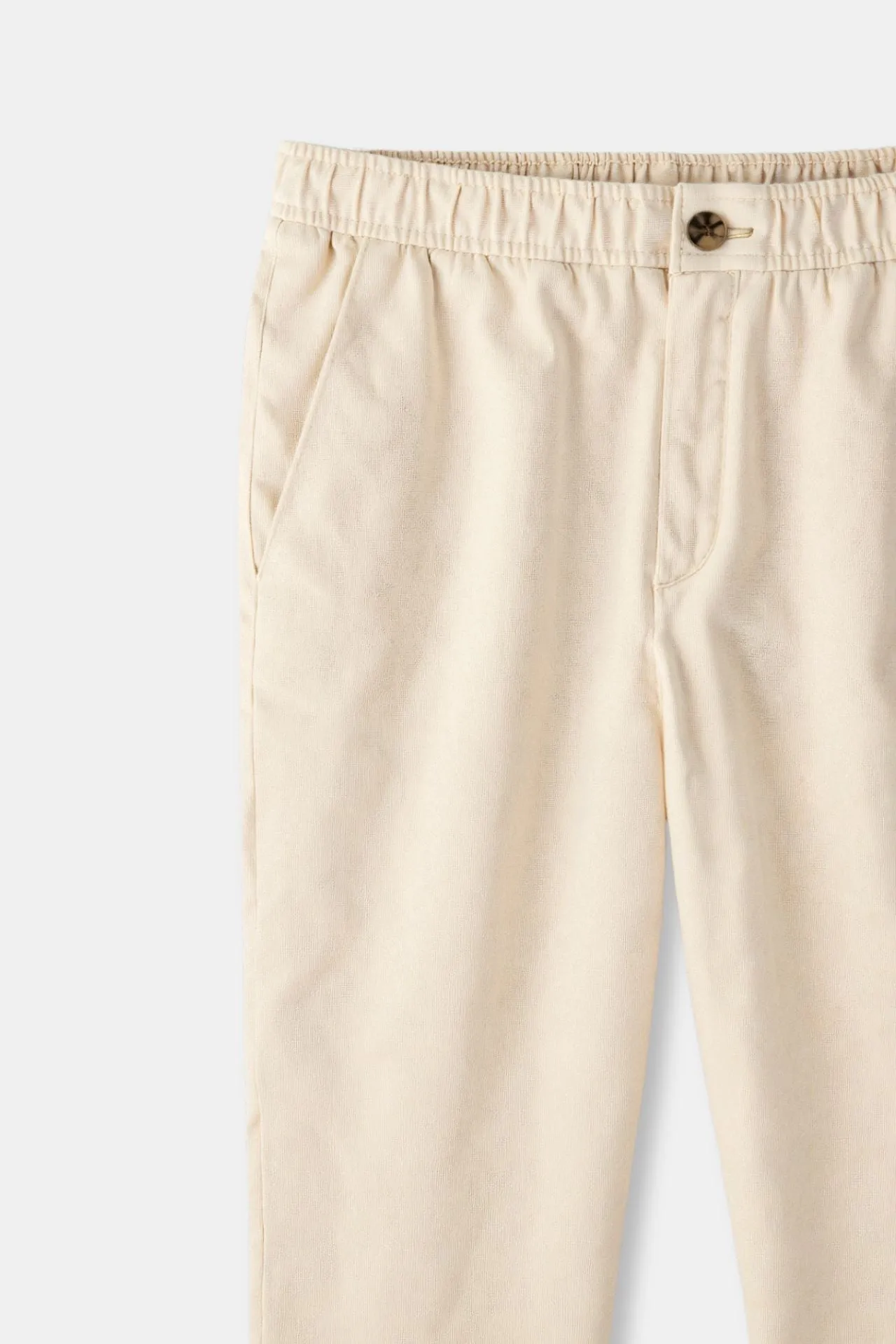 NOBA Regular Fit Linen Loose Pants
