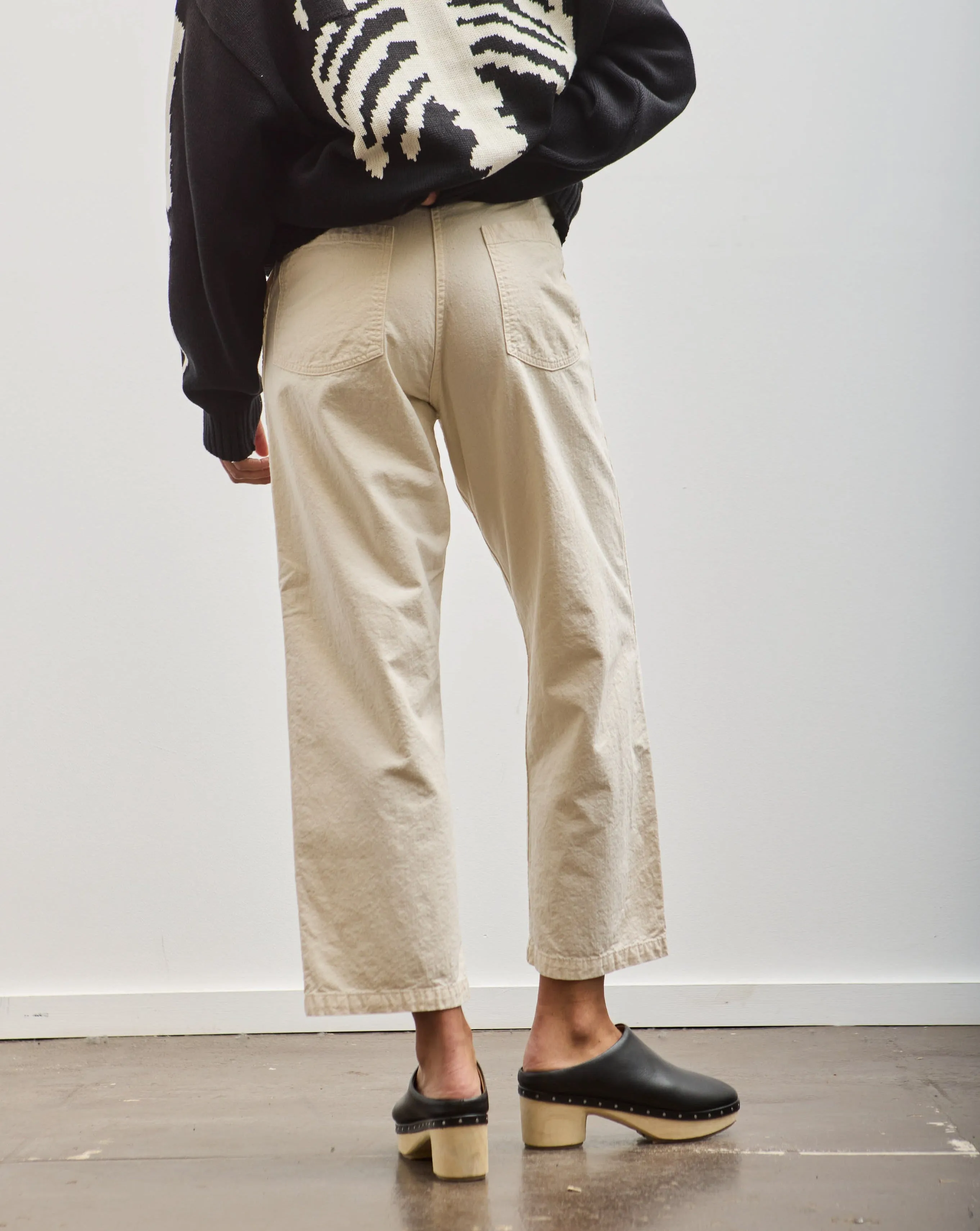 orSlow Summer Fatigue Pants, Ecru