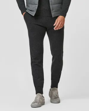 Papi Fabio Dark Grey Wool & Cashmere Leisure Pants
