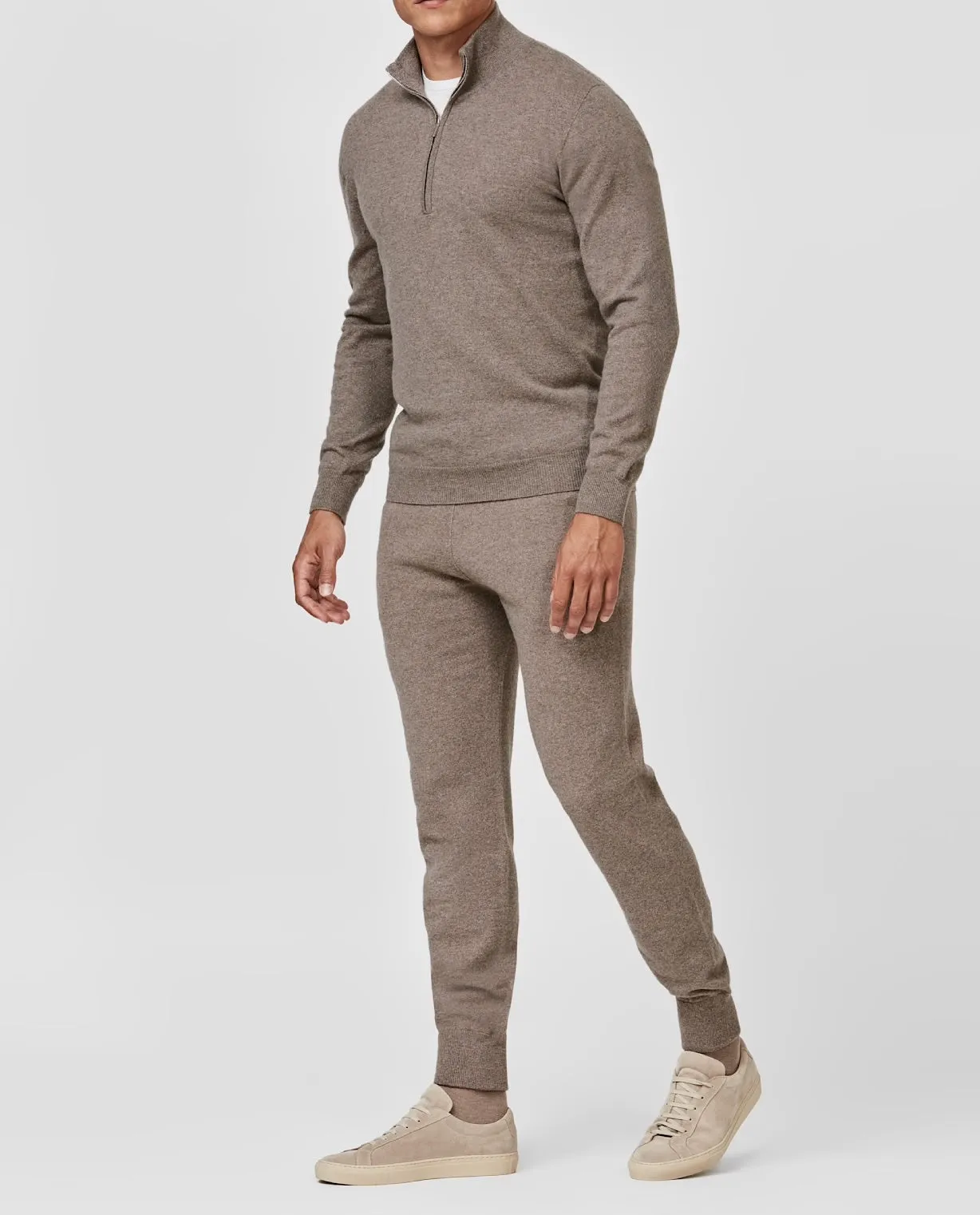 Papi Fabio Taupe Wool & Cashmere Leisure Pants