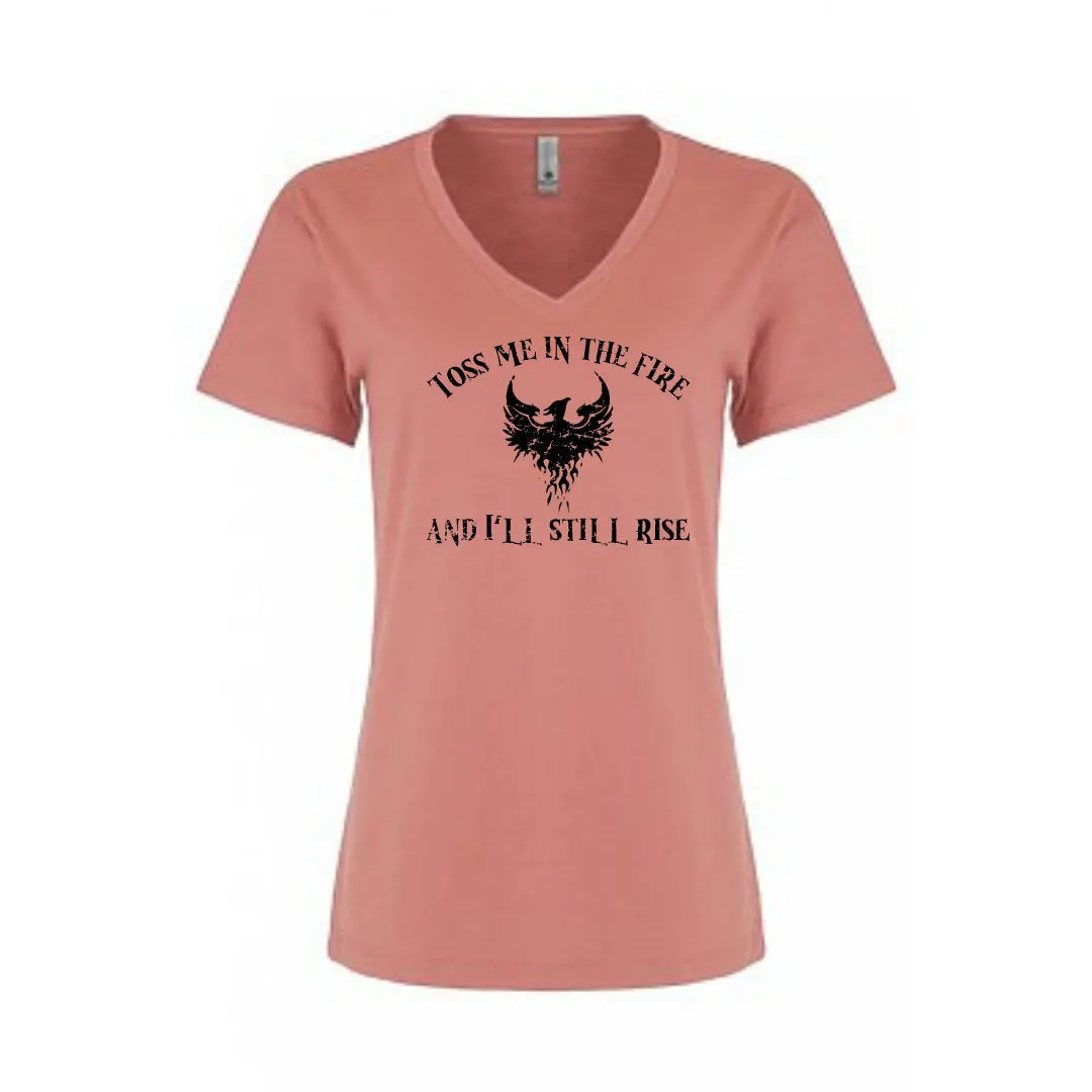 Phoenix Rising Women's Relaxed V-Neck T-Shirt