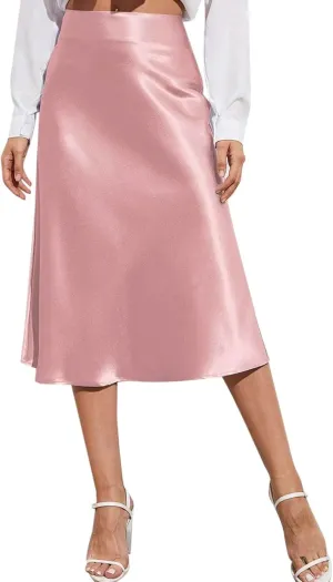 Plus Size Skirt Women Elastic High Waist Boho Maxi Skirt Casual Drawstring A Line Long Skirt
