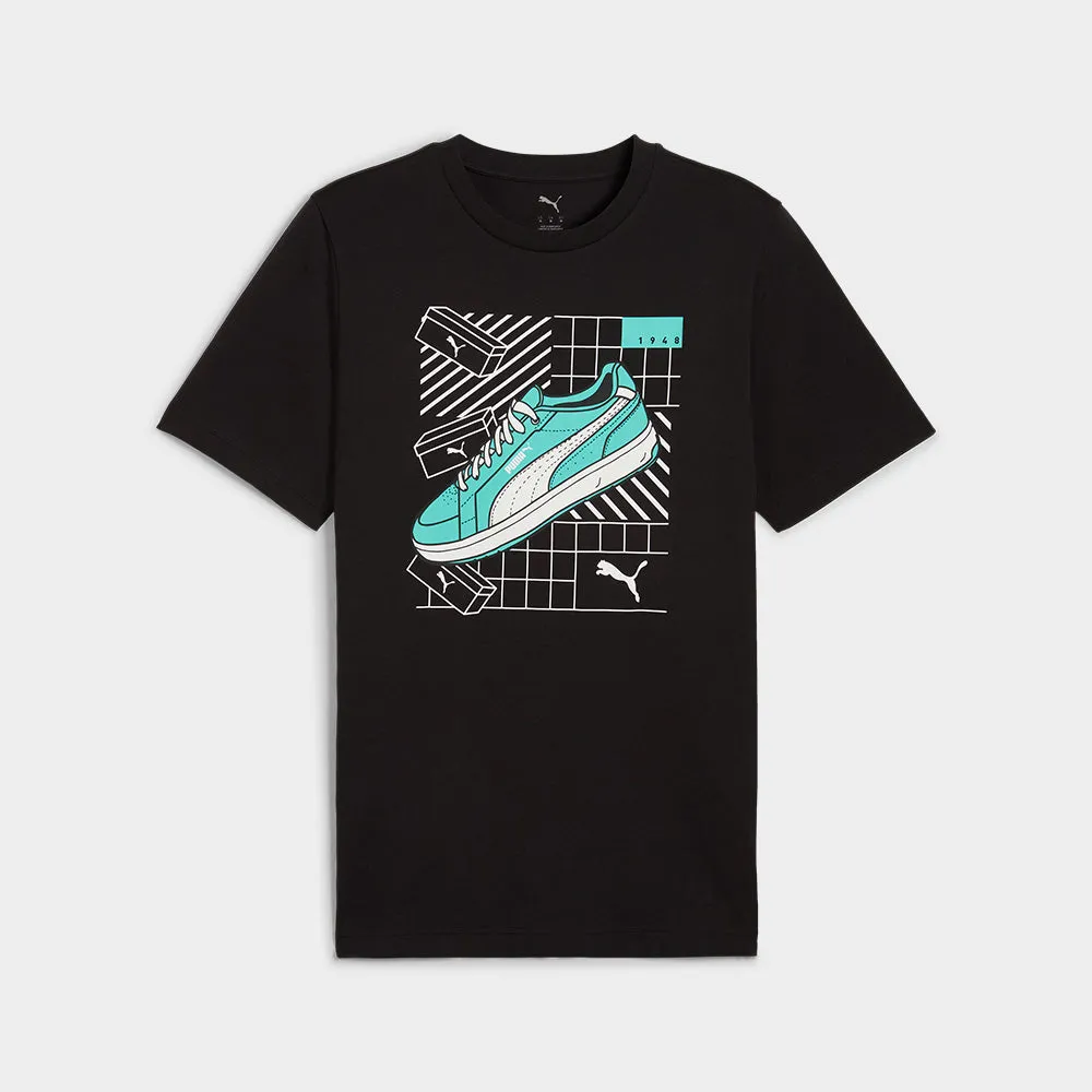Puma Mens Graphics Sneaker Tee Black/Multi _ 183311 _ Black