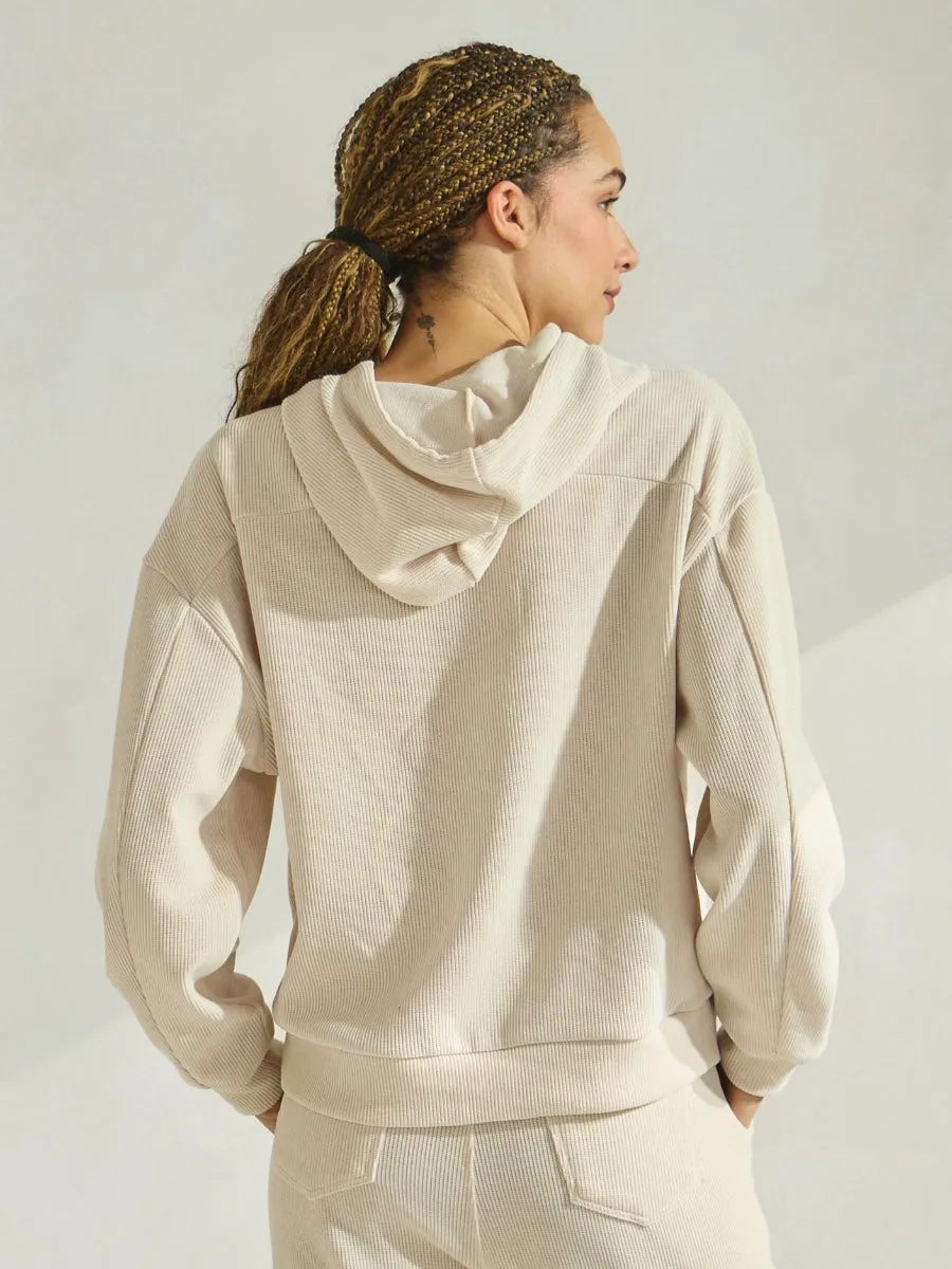 Relaxed Corduroy Pullover Hoodie