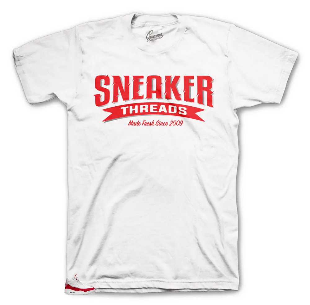 Retro 3 Tinker Red Fresh SInce Shirt